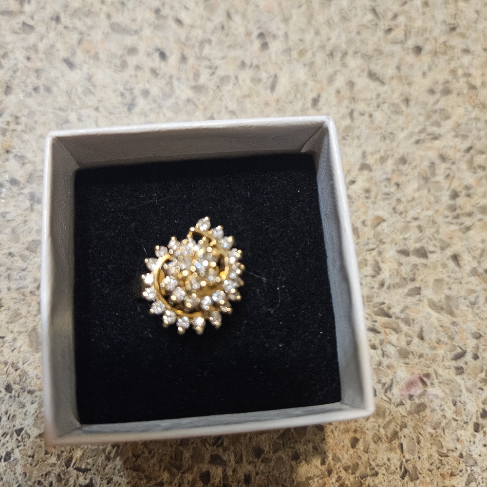 Diamond And Gold Movement Ring